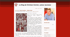 Desktop Screenshot of grenier-blog.noosfere.org